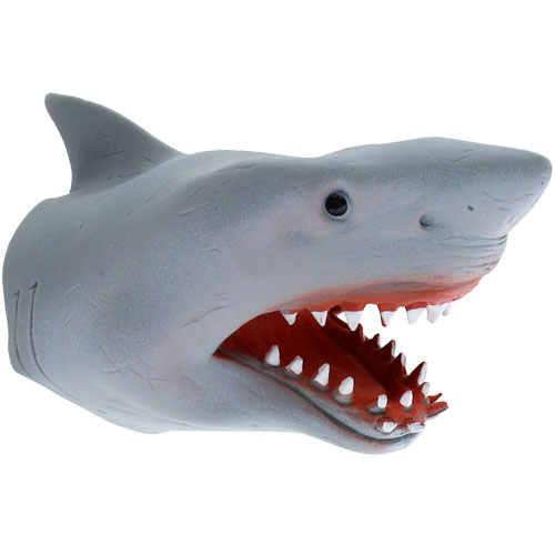 shark hand puppet rubber