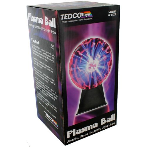 6 LARGE GLASS PLASMA BALL WITH ADAPTER