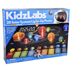 KidzLabs 3D Solar System Light-Up Poster Kit Photo 1